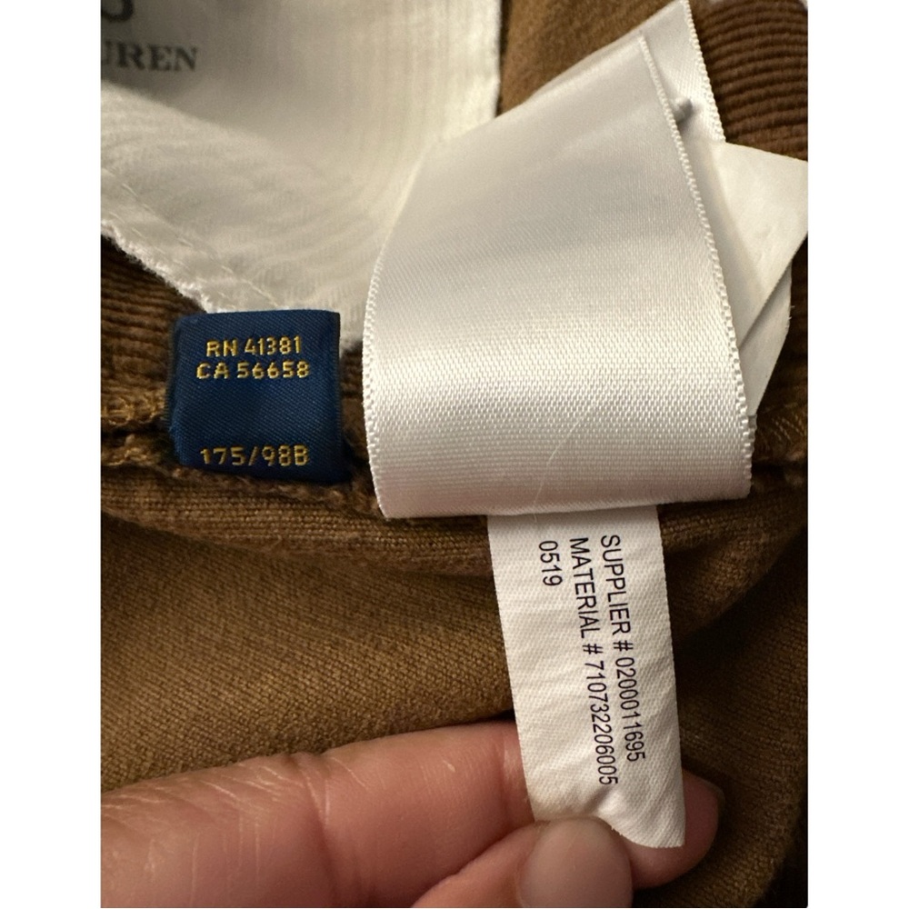 Polo Ralph Lauren THE VARICK SLIM STRAIGHT Corduroy Brown Men’s 38x32 - Picture 11 of 11